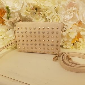 Rhinestone studded clutch!